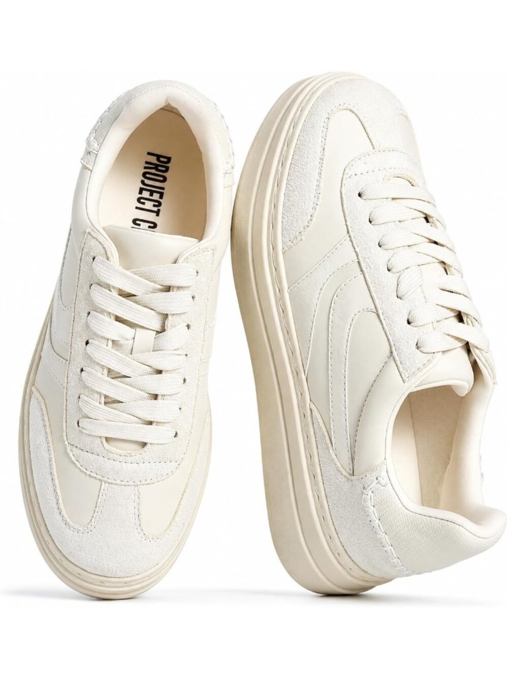 Women's Pure White Memory Foam Insole for Comfortable Non-Slip Fashion Sneaker
